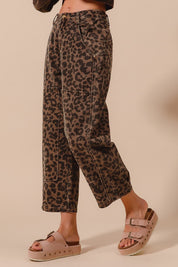Savanna Walk Leopard Barrel Pants - Westly