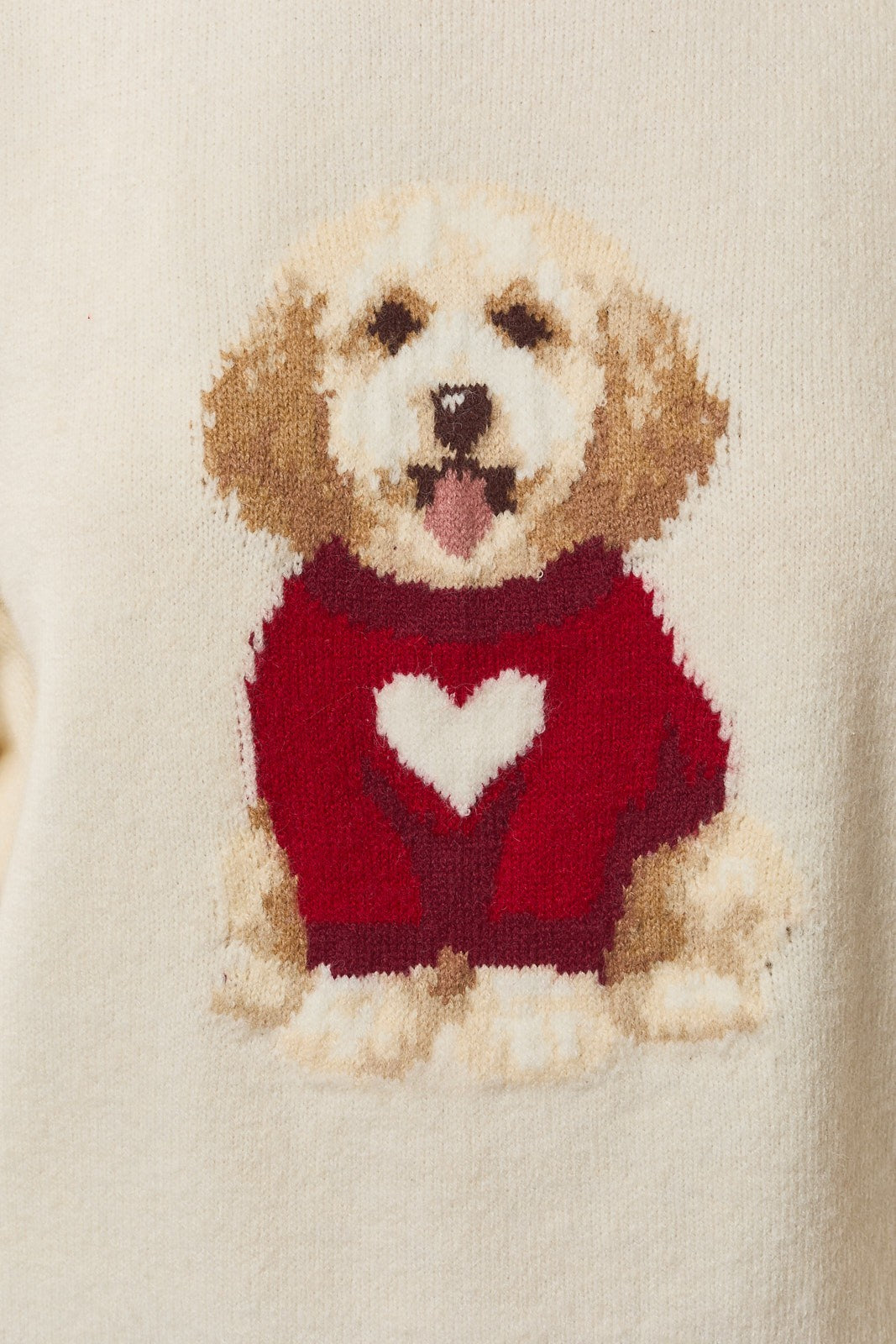 Scout Club Dog Graphic Sweater - Ivory