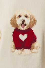Scout Club Dog Graphic Sweater - Ivory