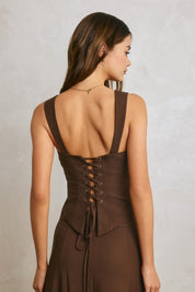 Sculpted Muse Linen Corset Bodice - Westly