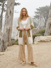 Sea Cliff Color Block Patch Cardigan - Westly