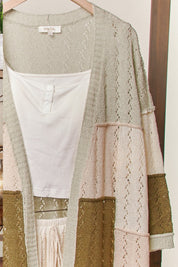 Sea Cliff Color Block Patch Cardigan - Westly