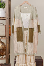 Sea Cliff Color Block Patch Cardigan - Westly