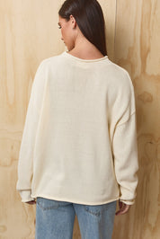 Seabright Lobster Knit Sweater - Ivory
