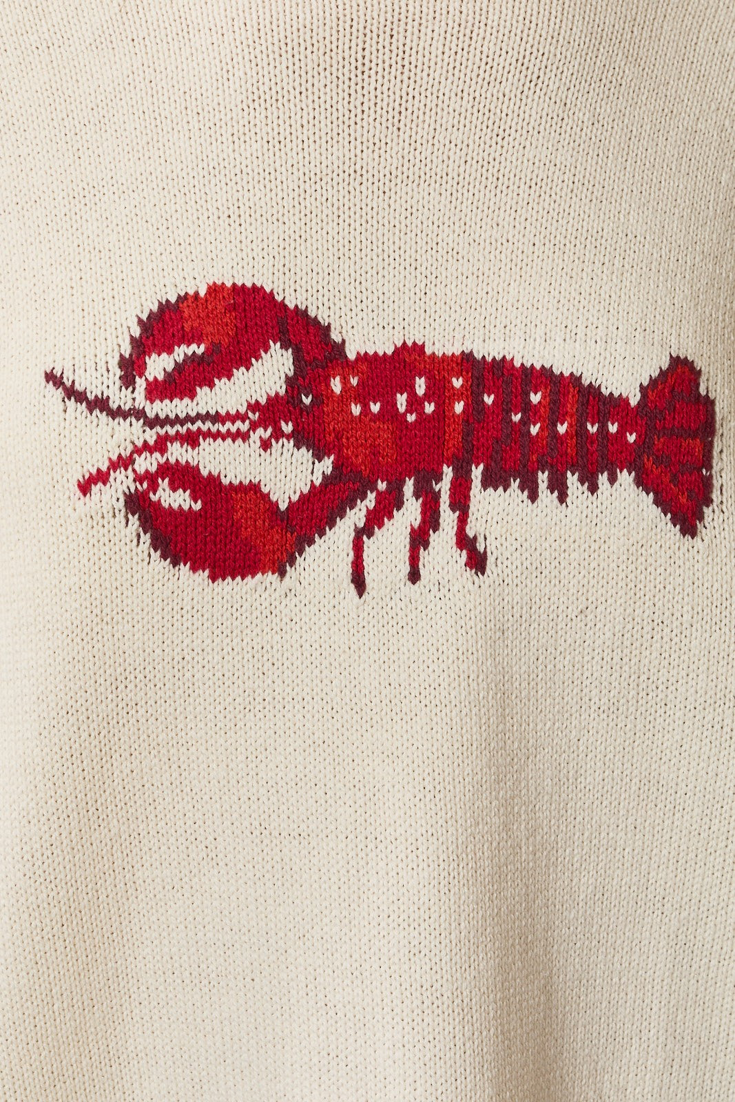 Seabright Lobster Knit Sweater - Ivory