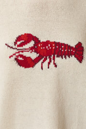 Seabright Lobster Knit Sweater - Ivory