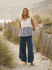 Seabrook Striped Tiered Sleeveless Top - Westly