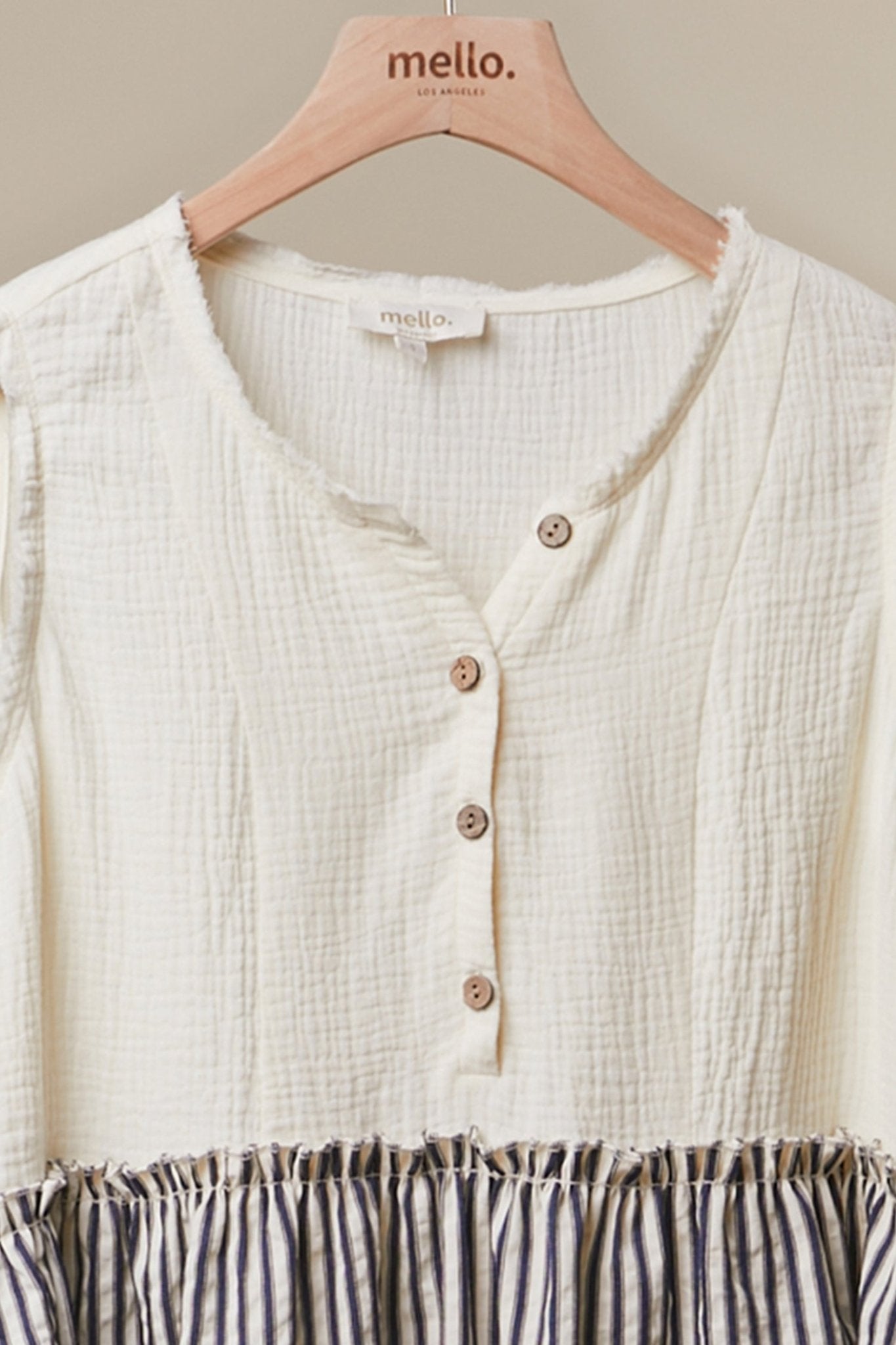 Seabrook Striped Tiered Sleeveless Top - Westly