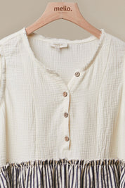 Seabrook Striped Tiered Sleeveless Top - Westly