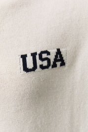 Seabrook USA Half Zip Sweater in White - product photo 8