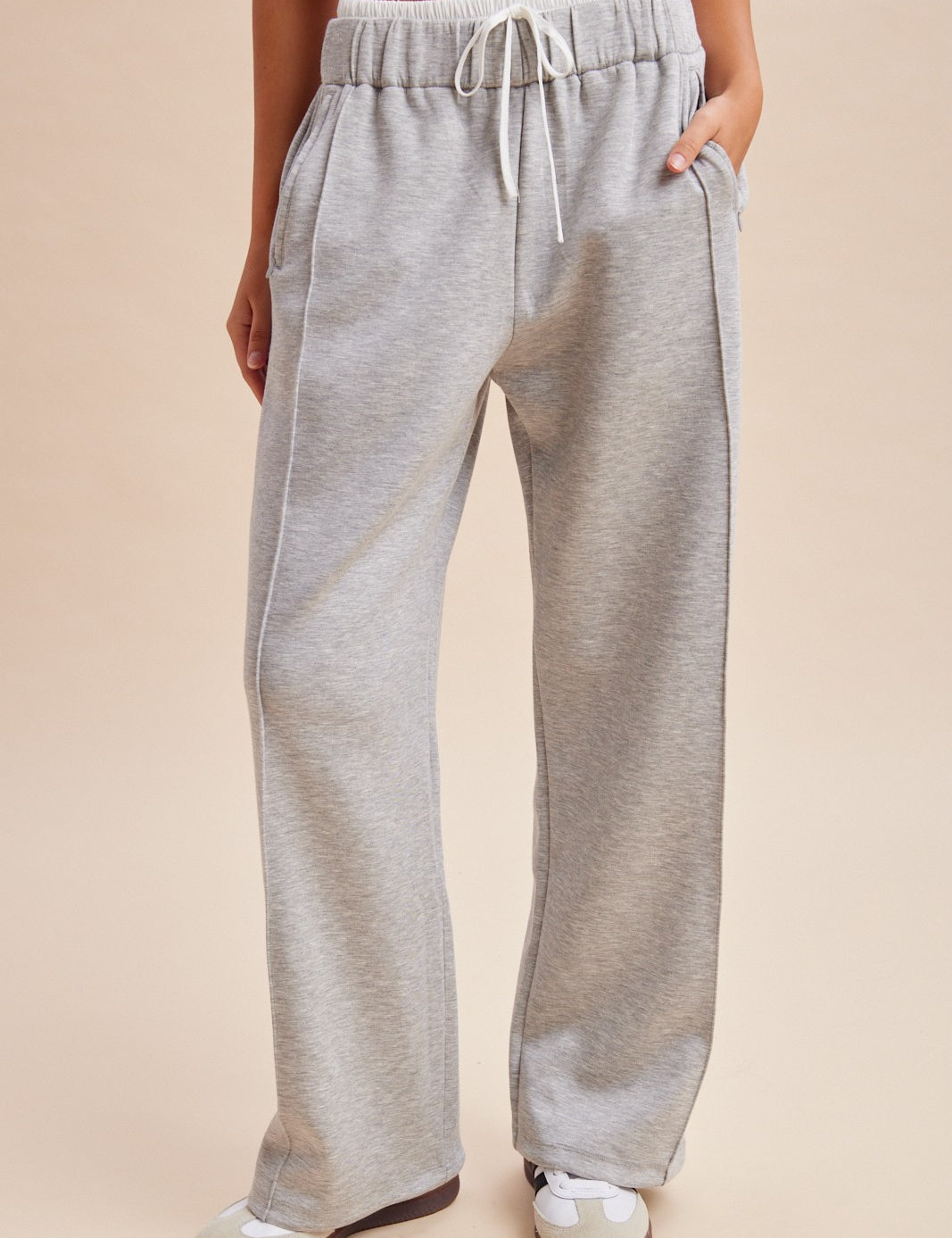 Second Layer Waist Detail Sweatpants in Grey - product photo 1