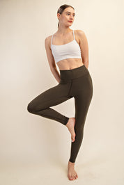 Second Nature High Rise Stretch Leggings - Westly