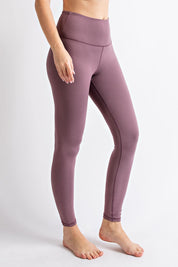Second Nature High Rise Stretch Leggings in Frosted Mulberry, photo 1
