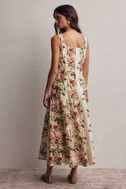 Secret Garden Floral Panel Midi Dress - Westly