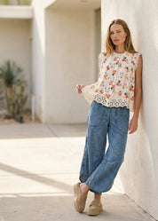 Seraphina Wildflower Button Blouse - Westly