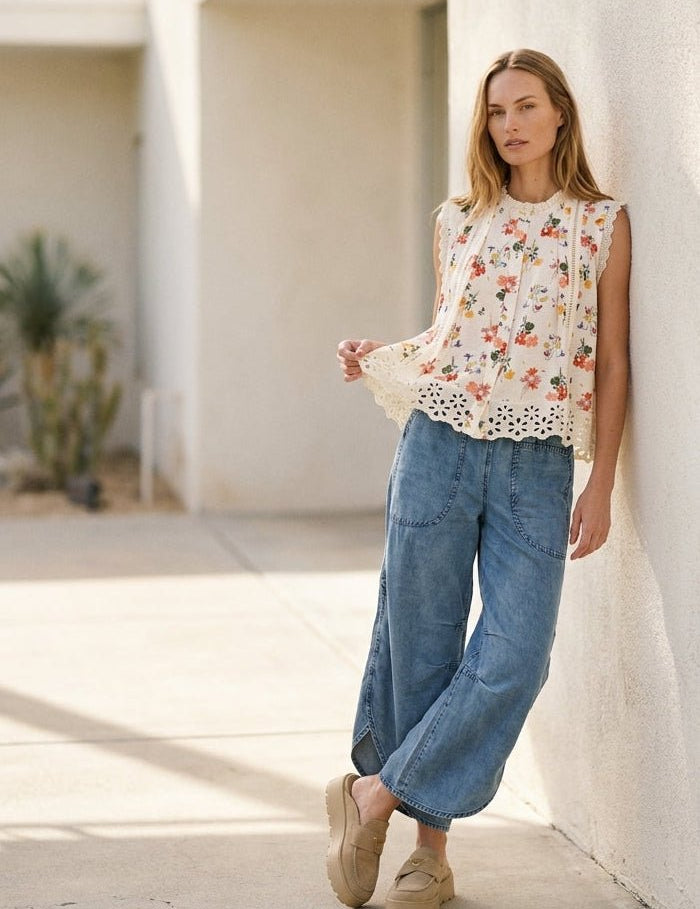 Seraphina Wildflower Button Blouse - Westly