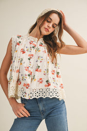Seraphina Wildflower Button Blouse - Westly