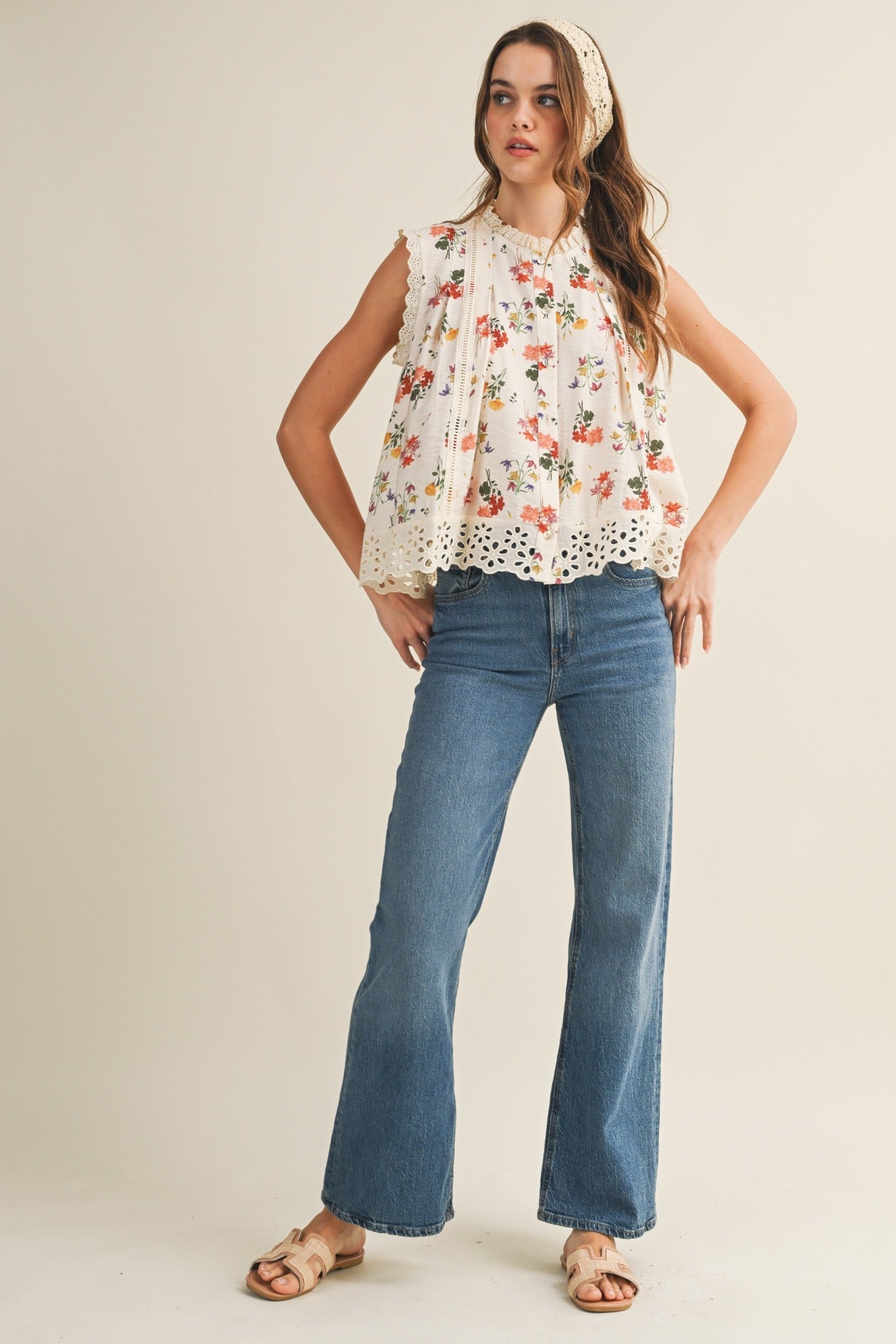 Seraphina Wildflower Button Blouse - Westly
