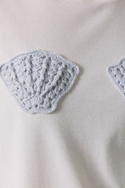 She Sells Seashells Crochet Patch Tee - Westly