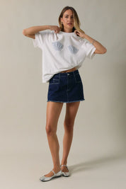 She Sells Seashells Crochet Patch Tee - Westly