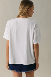 She Sells Seashells Crochet Patch Tee - Westly