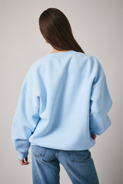 Shell Cabinet Embroidered Sweatshirt in Baby Blue - product photo 3