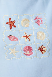 Shell Cabinet Embroidered Sweatshirt in Baby Blue - product photo 6
