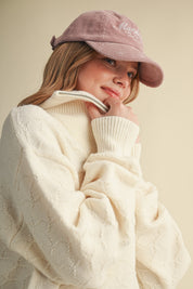 Shellwork Textured Half-Zip Sweater in Ivory - product photo 7