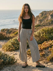 Shoreline Striped Tulip Hem Pants - Westly