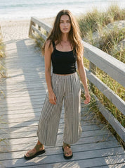 Shoreline Striped Tulip Hem Pants - Westly
