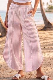 Shoreline Striped Tulip Hem Pants - Westly
