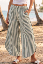Shoreline Striped Tulip Hem Pants - Westly
