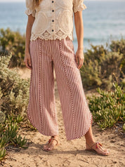 Shoreline Striped Tulip Hem Pants - Westly