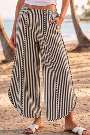 Shoreline Striped Tulip Hem Pants - Westly