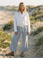 Shoreline Striped Tulip Hem Pants - Westly