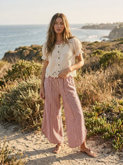 Shoreline Striped Tulip Hem Pants - Westly