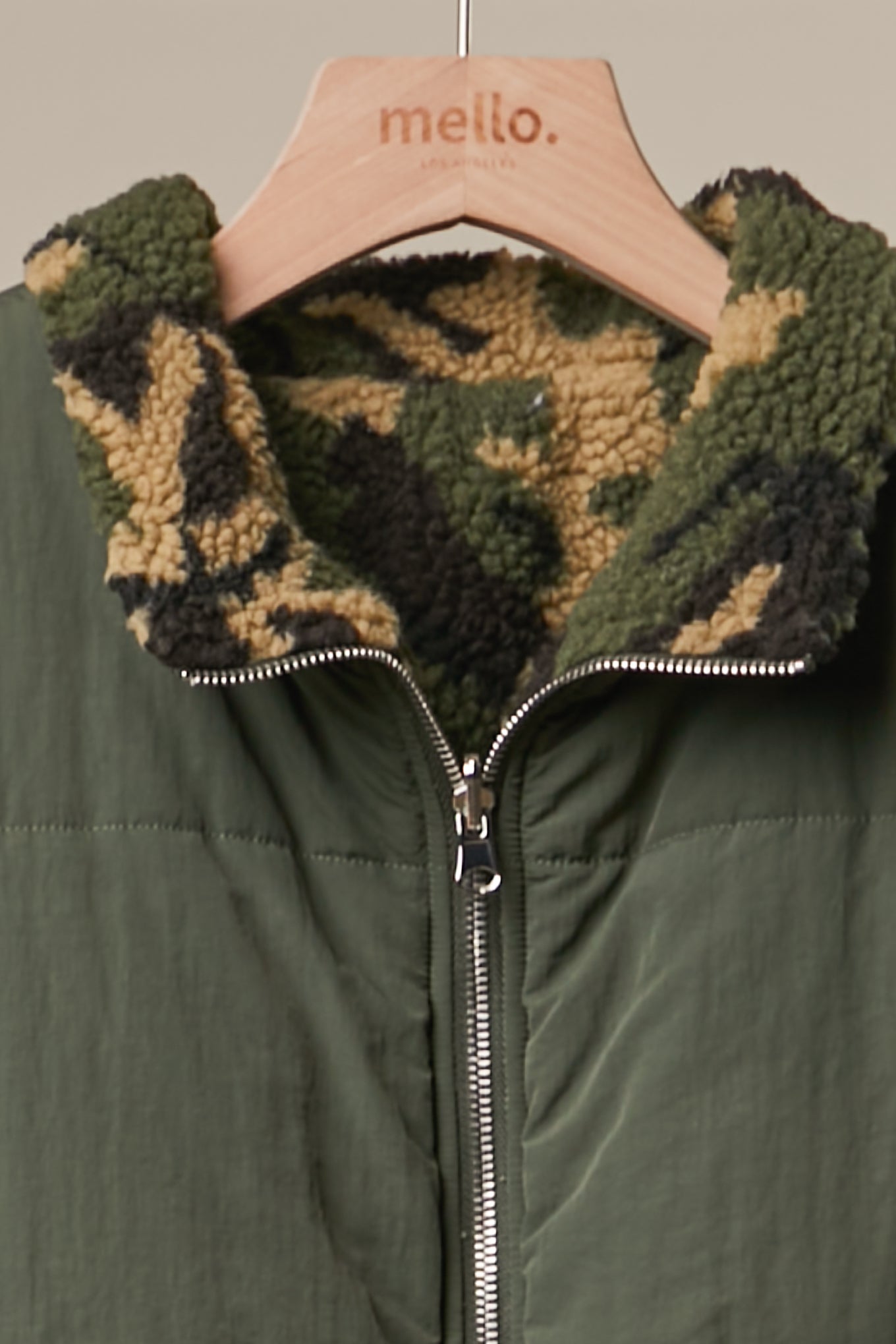 Side Quest Camo Reversible Puffer Vest - Westly