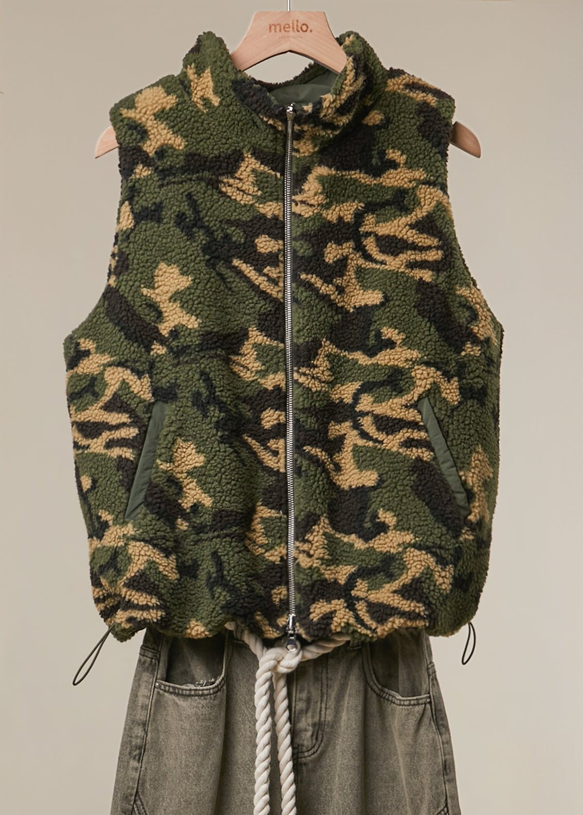 Side Quest Camo Reversible Puffer Vest - Westly
