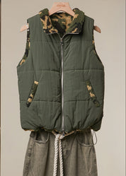 Side Quest Camo Reversible Puffer Vest - Westly