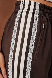 Sideline Lace Trim Track Pants - Westly