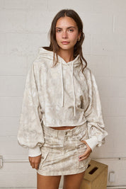 Sierra Camo Cropped Hoodie - Westly