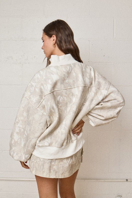 Sierra Half - Zip Camo Sweatshirt - Westly
