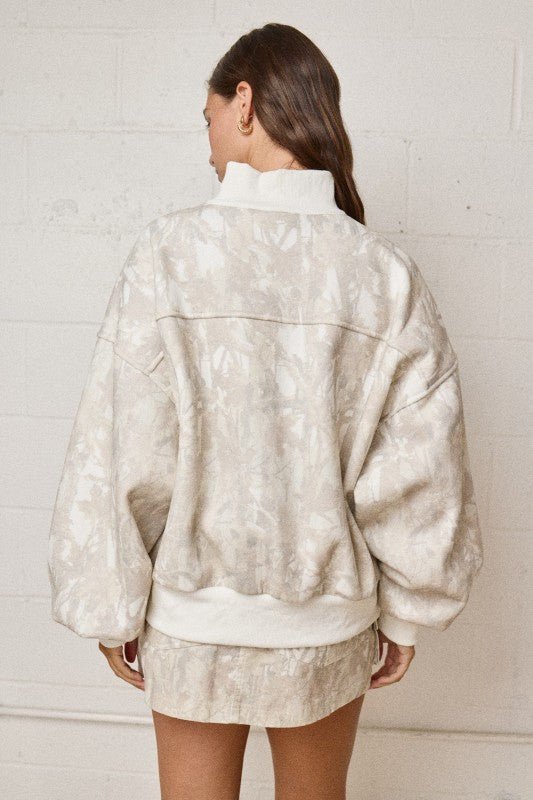Sierra Half - Zip Camo Sweatshirt - Westly