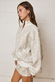 Sierra Half - Zip Camo Sweatshirt - Westly