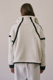 Ski Lodge Contrast Seam Half-Zip Sherpa - Westly