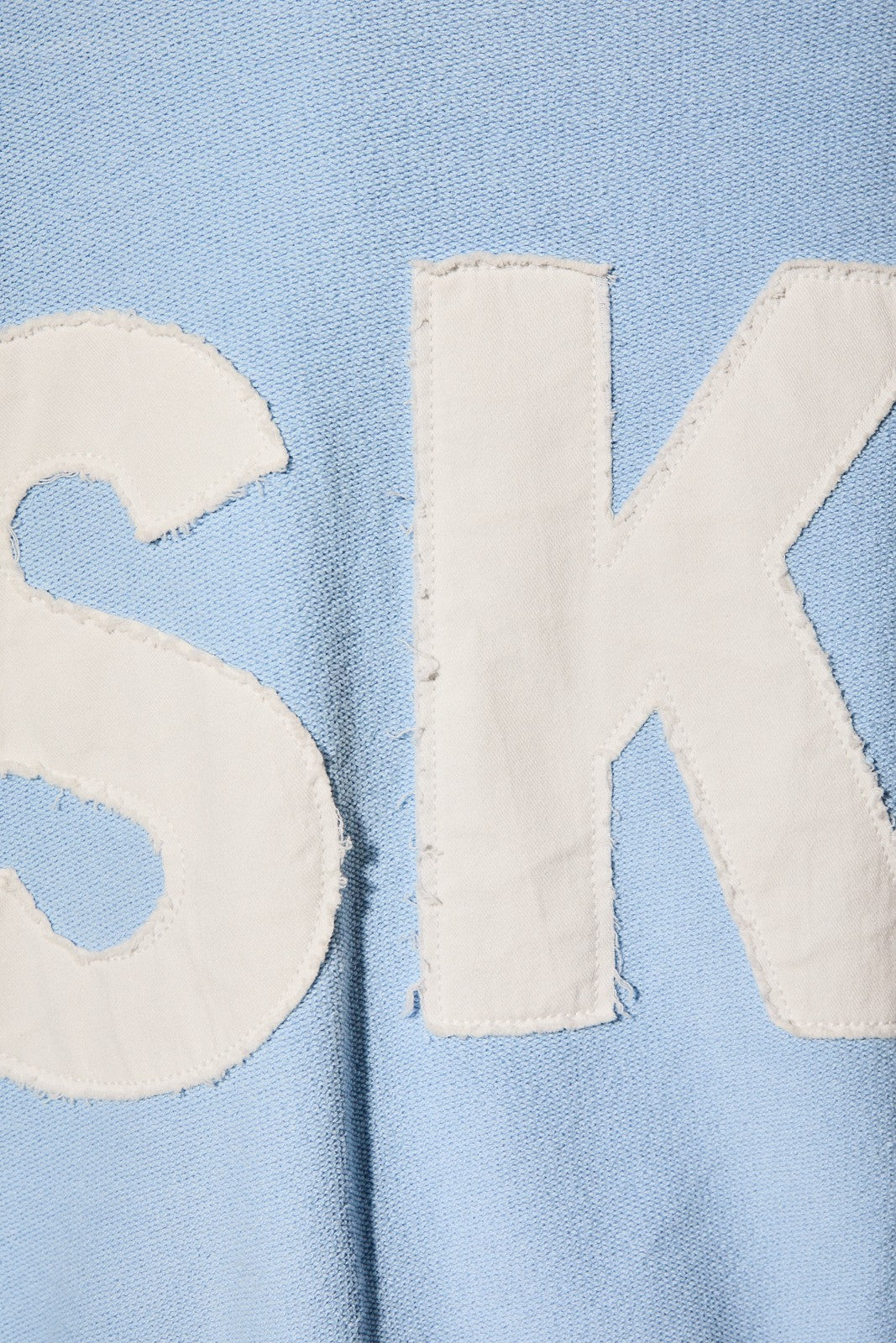 Ski School Appliqué Sweatshirt in Baby Blue — product photo 04