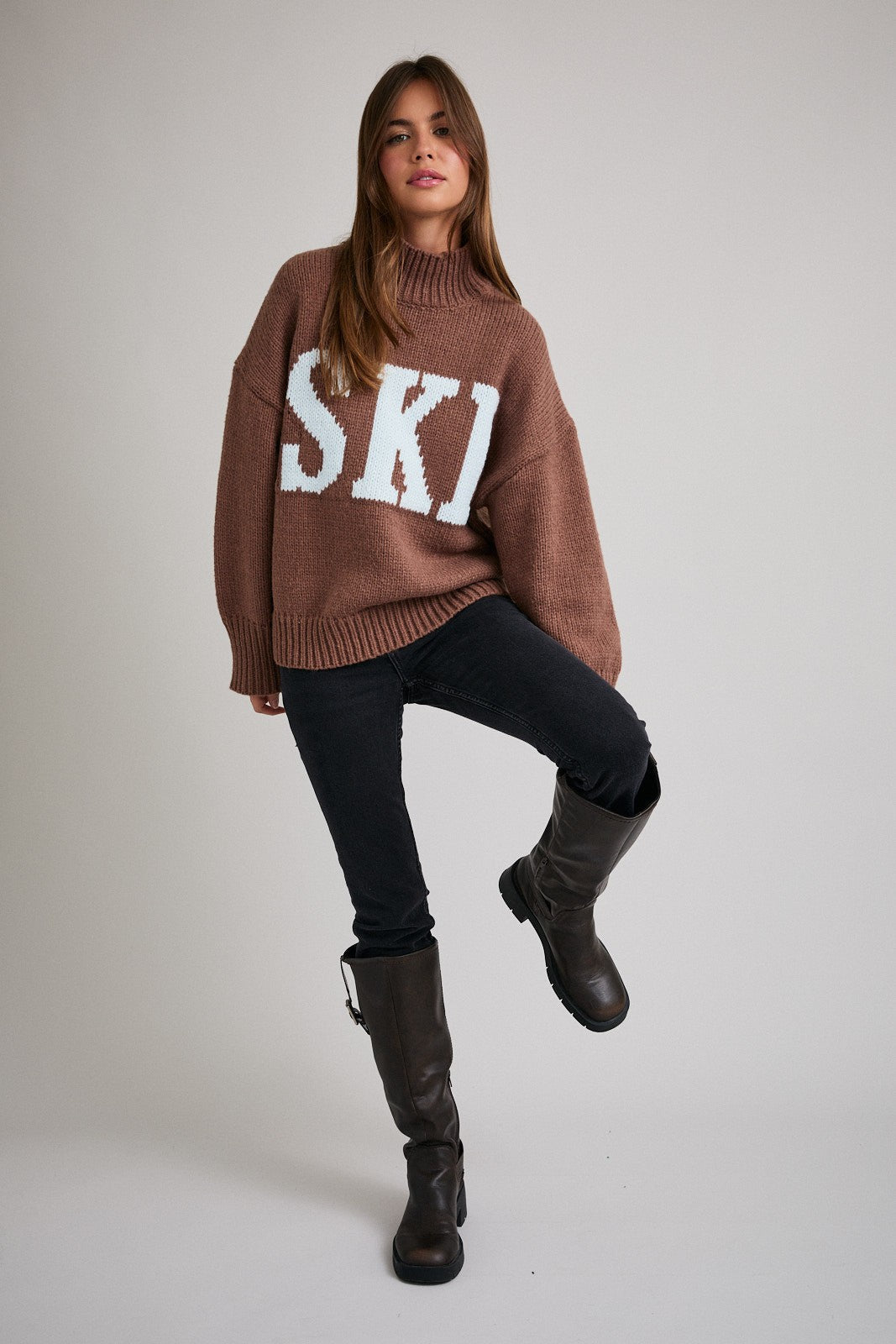 Ski Season Mock Neck Sweater - Westly