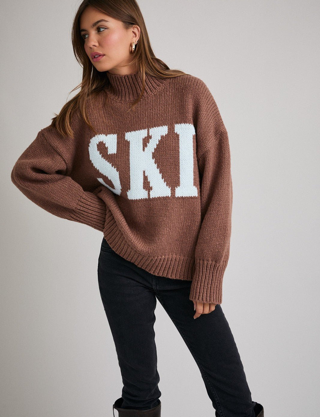 Ski Season Mock Neck Sweater - Westly