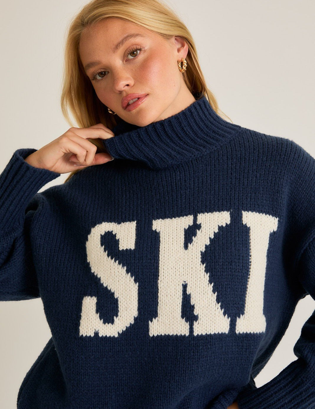 Ski Season Mock Neck Sweater - Westly