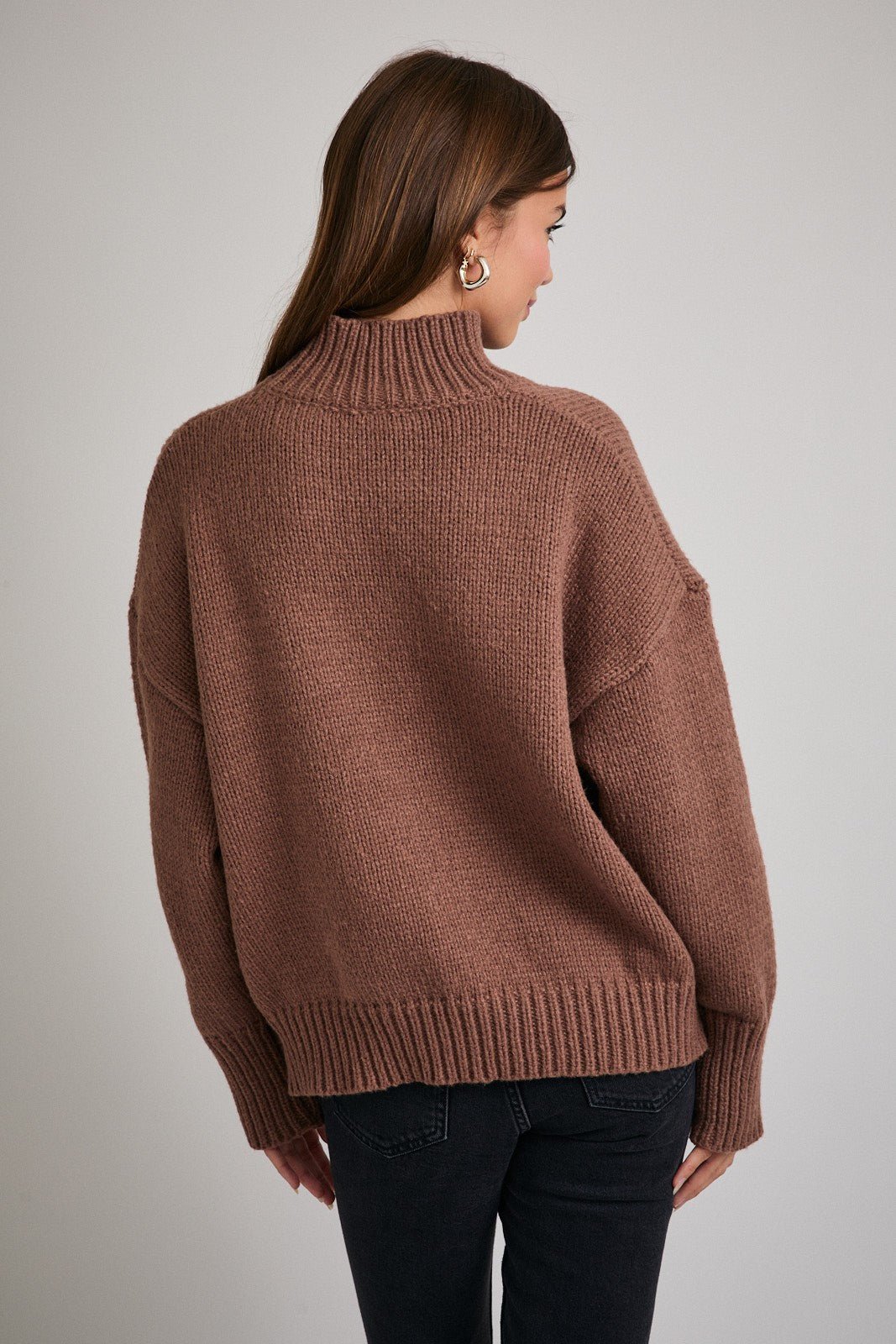 Ski Season Mock Neck Sweater - Westly